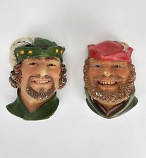 Legend Chalkware ROBIN HOOD & LITTLE JOHN Made In England Historical Bossons picture