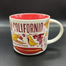 Starbucks CALIFORNIA The Golden State, Been There Series, Red & Yellow 14 oz Mug picture