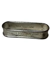 VINTAGE / Antique Alvin Sterling Silver N60 Napkin Ring Holder Engraved Freddy picture