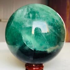 1093g Natural Green Fluorite Quartz Crystal Sphere Mineral specimen Healing M661 picture