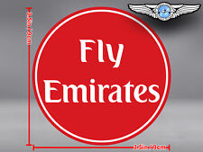 FLY EMIRATES LOGO ROUND DECAL / STICKER picture