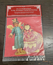 Vintage Shackman Valentines Day Card Foldout Easel Embossed Die Cut picture