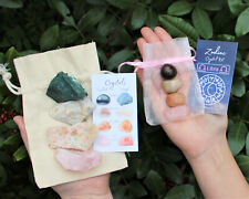 Libra Zodiac Crystal Kit, 4 Birthstones in an Organza Pouch, Rough or Tumble picture