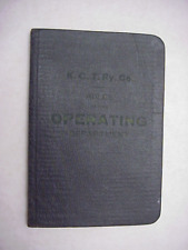 1917 Kansas City Terminal Railway Operating Rules Manual picture