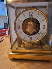 Jaeger Lecoultre Atmos Clock Brass Swiss Made Model 528-8 15 Jewels #220434 Read picture