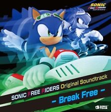 SONIC FREE RIDERS Original Game Soundtrack Break Free CD F/S w/Tracking# Japan picture