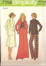 Vintage 70s Simplicity Sewing Pattern 7756 Misses Skirt Jacket Pants Size 14 B36 picture