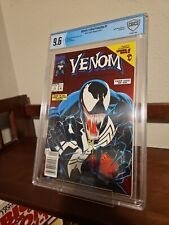 🔑 VENOM LETHAL PROTECTOR #1 CBCS 9.6 NM+  RARER NEWSSTAND VARIANT 1st SOLO.  picture