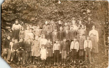 Early 1900's Group Picture RPPC postcard. picture