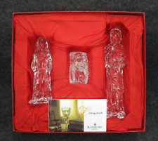Waterford Crystal Nativity Collection The Holy Family Set with Original Box VTG picture