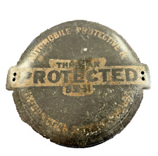 Antique Information Bureau Chicago This Car Protected Radiator Badge Rare-518.23 picture