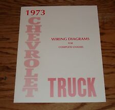 1973 Chevrolet Truck Wiring Diagrams Manual for Complete Chassis 73 Chevy picture