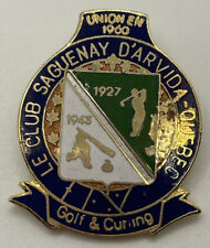 1960 Le Club Saguenay D'Arvida Quebec Golf & Curling Pin D-1 picture