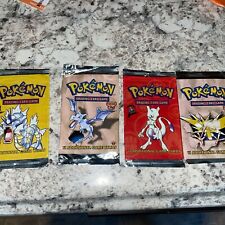 Lot of 4 empty Vintage Pokemon booster packs picture