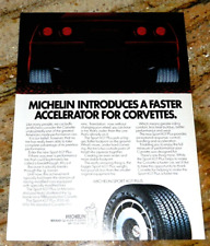 1986 Michelin Sport XGT Plus Tires Original Magazine Advertisement, C4 Corvette picture