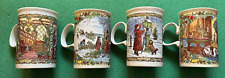 Set Of 4 Dunoon CHRISTMAS CHEER Stoneware Mugs Made in Scotland picture