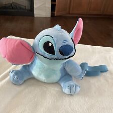 Lilo And Stitch Plush Backpack 10” Adjustable Strap Blue Bin A picture