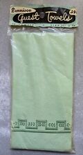 12 Vintage Guest Towels Green Paper NIP picture