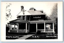 Rolla Missouri MO Chanute KS Postcard RPPC Photo Theta Kappa c1940's Vintage picture