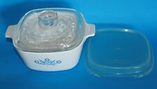 Corning Ware Cornflower P-1 3/4-B Casserole With Glass Lid & Storage Lid picture
