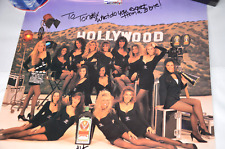 Jagermeister Jagerettes Hollywood Poster California Vtg Signed 22x17