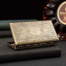 Retro Bronze Metal Cigarette Case Holder Box for King Size or 20's Cigarettes## picture