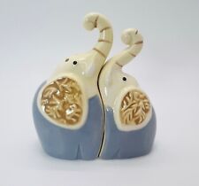 Vintage Cute Cuddling Elephant Shakers Set - Figurines - Salt and Pepper Set picture
