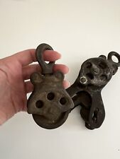 Antique/Vintage Barn Hooked Pulley picture