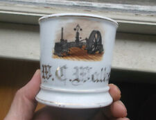 ANTIQUE 1890s MACHINIST OCCUPATIONAL SHAVING MUG PERSONALIZED W.C.WALKER NICE picture