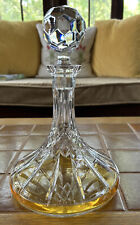 Wedgwood Crystal Ship's Decanter with Faceted Stopper 11