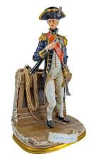 RARE VINTAGE CAPODIMONTE SIGNED PORCELAIN FIGURE OF LORD ADMIRAL HORATIO NELSON picture