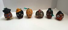 Lot Of (6) Vintage Japanese Clay Bell Dorei  picture