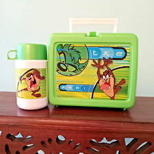 Vintage 2001 Tasmanian TAZ Plastic Lunch Box With Thermos Loony Tunes picture