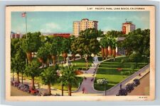Long Beach CA-California, Pacific Park, Scenic View, Vintage Postcard picture