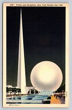 1939 Night Trylon And Perisphere New York Worlds Fair P779 picture