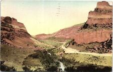 c1910 TEN SLEEP PASS WYOMING HIGHEST ALTITUDE MTNS HAND COLORED POSTCARD 41-117 picture