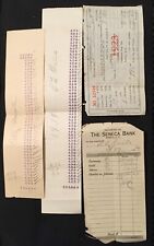Vintage Antique 1920 Bank and Property Tax Papers Seneca & Anderson S.C. picture