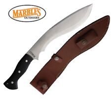 Marbles Kukri knife Stainless Steel Blade Micarta Handle Leather Belt Sheath picture