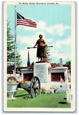 1951 Molly Pitcher Monument Statue Sculpture Carlisle Pennsylvania PA Postcard picture
