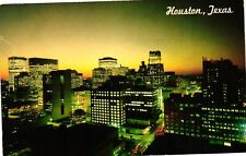 Vintage Postcard- Sunset in Houston City, TX. picture
