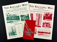 1940s-50s St Louis MO Lightning Protection Co Ten Reasons Why Vtg Brochure Lot picture