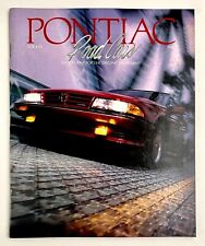 1988 Pontiac Luxury Sports Cars Vintage Year Catalog Vol LXII Booneville Sunbird picture