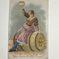 Antique Victorian Trade Card Washburn Crosby 1st Prize Worlds Fair Chicago 1893 picture