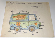 Hanna Barbera SCOOBY DOO WHERE ARE YOU Pre Production Work Sheet MYSTERY MACHINE picture