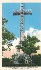 Postcard The Cross on Mount Royal Montreal Quebec Canada picture