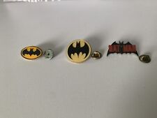 Vintage Batman DC Comics Lapel Pin Button Lot Of 3 picture