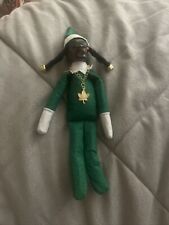 Snoop On The Stoop Shelf Sitter - Christmas Elf Green EUC picture