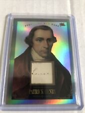 2024 Pieces of the Past 🇺🇸Patrick Henry🇺🇸 Authentic Written Relic Card 153 picture