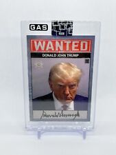 2023 GAS Trading Card President Donald Trump Wanted Mugshot Encased G.A.S. picture