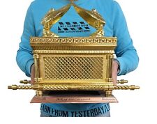 Jumbo Ark Of The Covenant Jewish Ark Of God testimony Replica XXL Size Gold Tone picture